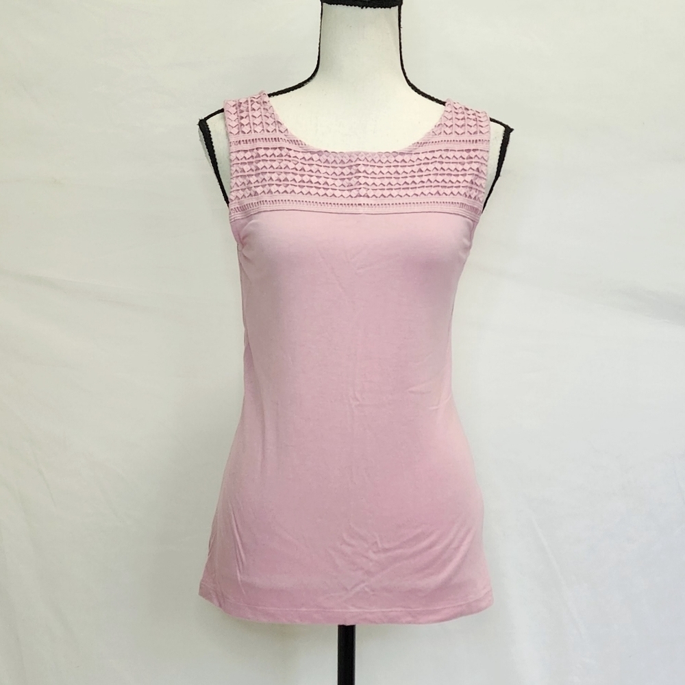 Ann Taylor Embroidered Sleeveless Top
